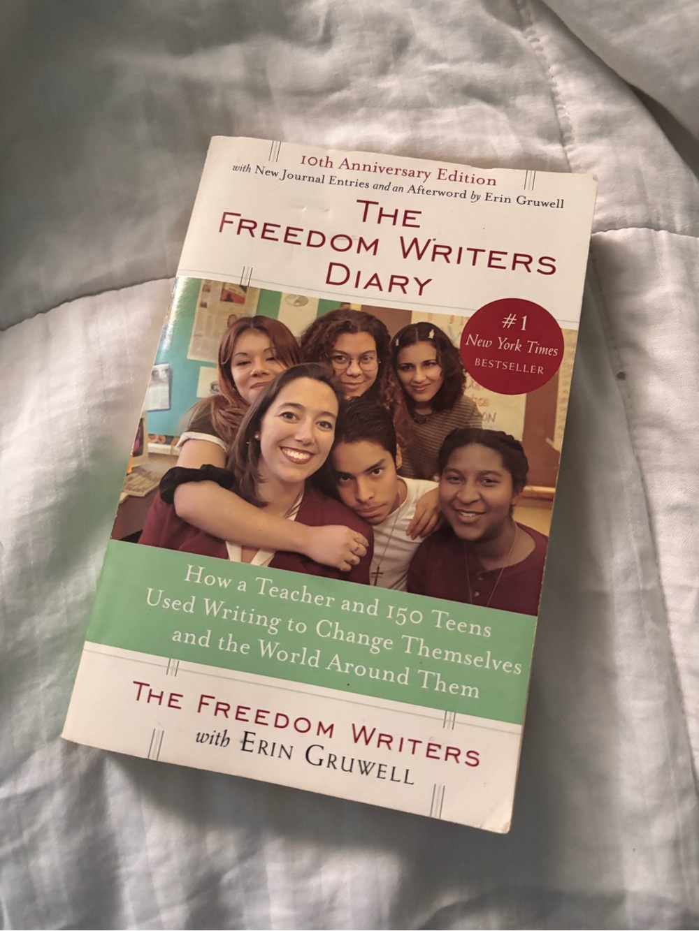 The Freedom Writers Diary by Erin Gruwell - White & Green Paperback